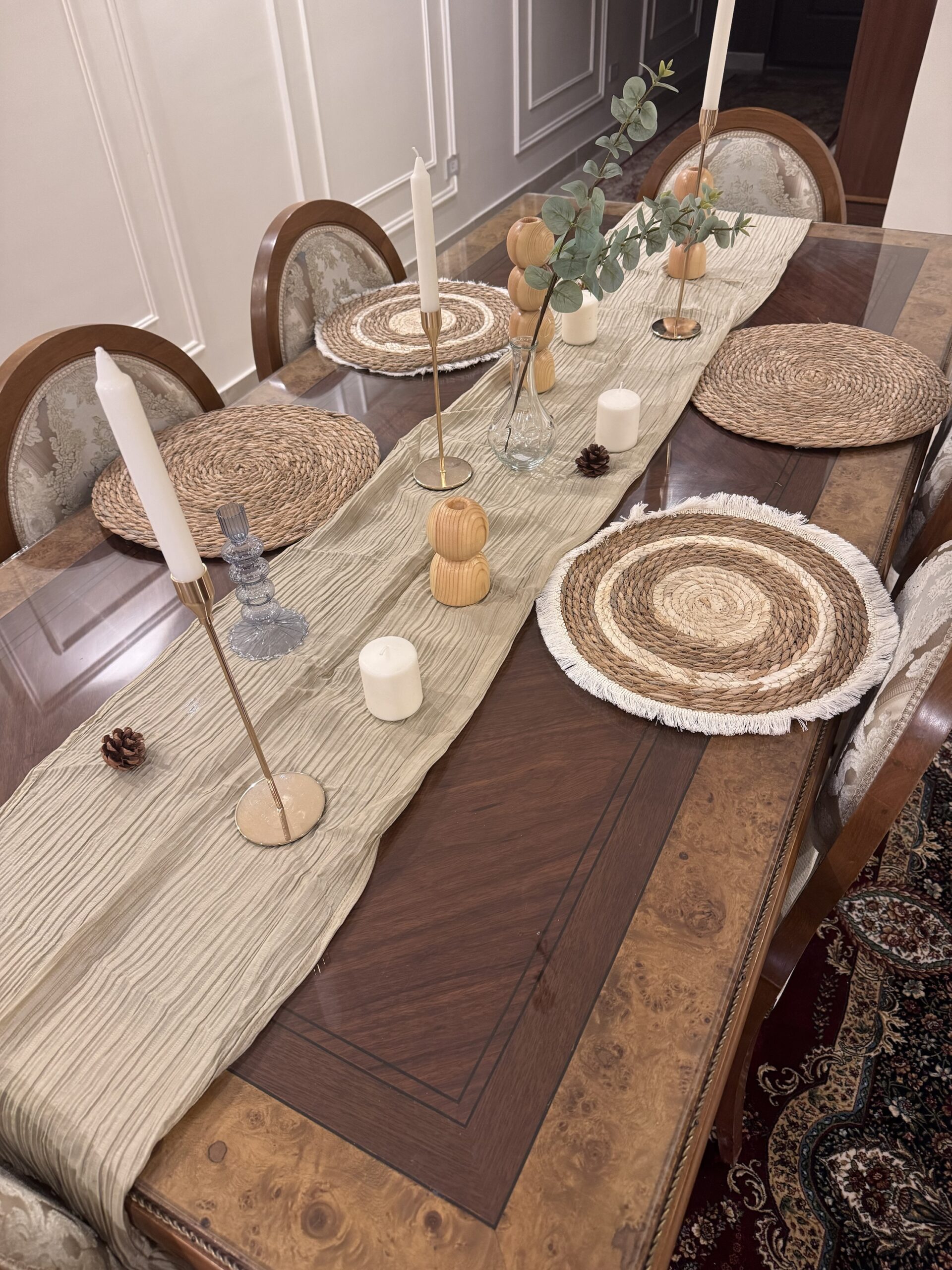 Beige Crinkle Runner
